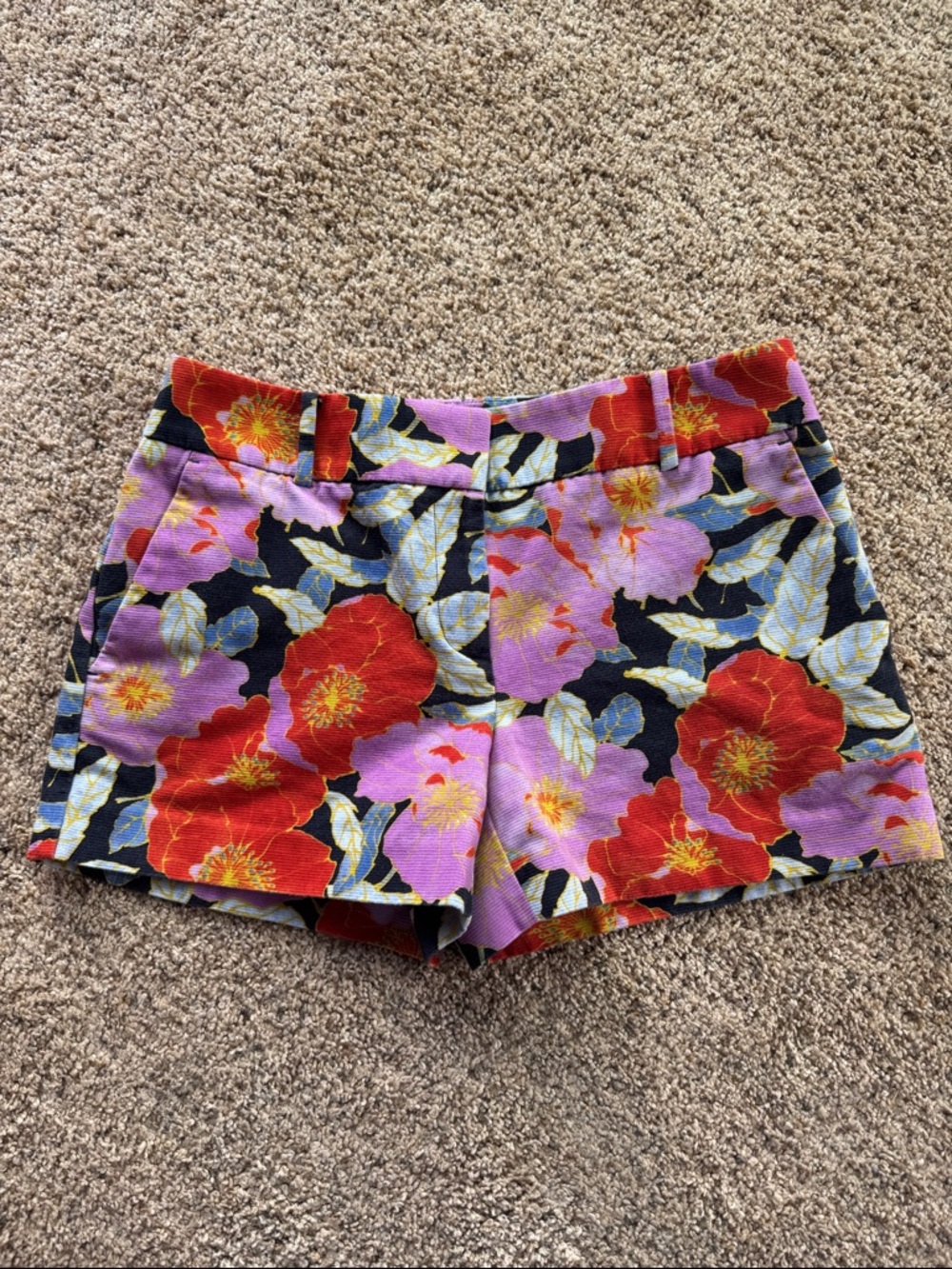 Loft The Riviera Short Poppies Print